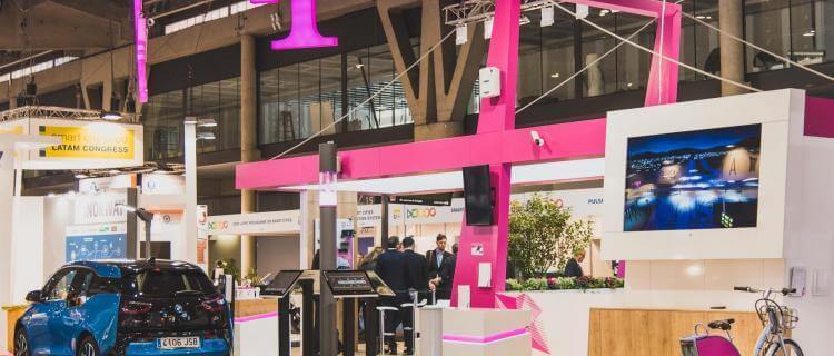 Deutsche Telekom's exhibition stand at Smart City Expo